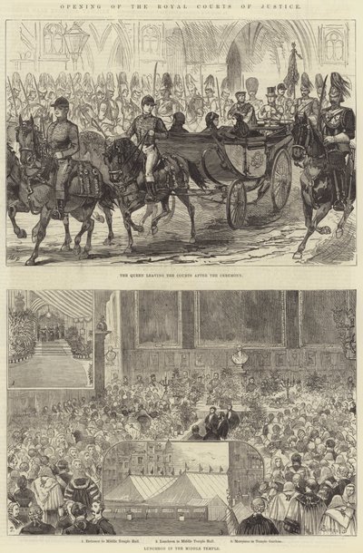 Opening of the Royal Courts of Justice by Alfred Courbould